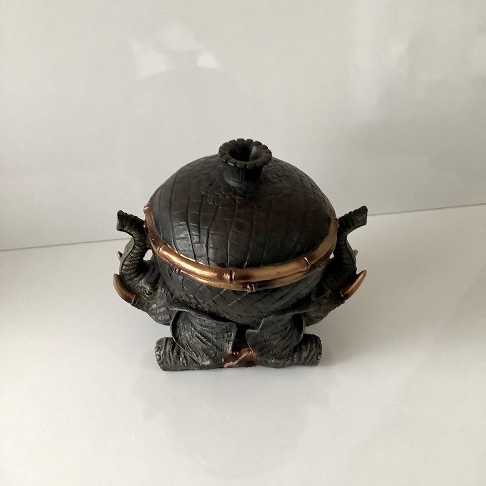Jewelry Indian box brown and gold